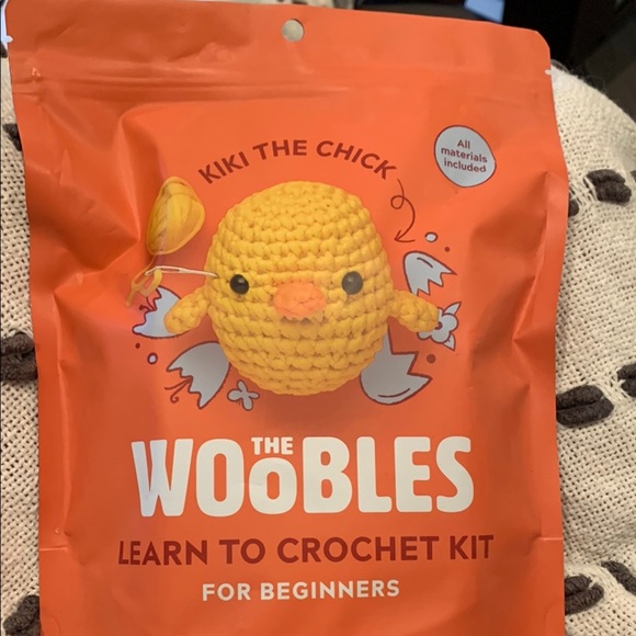 The Woobles Other - Kiki the Chick Crochet Kit - Orange